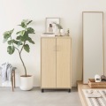 下駄箱 シューズボックス 白井産業 幅63cm 高さ114cm ナチュラルブラウン 扉 約21足収納 靴箱 玄関収納 シューズラック 写真8