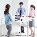サンワサプライ スタンディングデスク(W1000) 立作業用デスクとして最適な高さ1000mm EHD-ST10050W【大型商品の為時間指定不可】 写真8