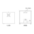 サンワサプライ NAS、HDD、ネットワーク機器収納ボックス スペースを有効活用できる収納ボックス CP-KBOX2【大型商品の為時間指定不可】 写真8