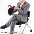 メモ台付きミーティングチェア 写真8