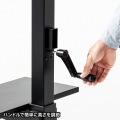 壁寄せ手動上下昇降液晶ディスプレイスタンド 写真8