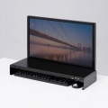 電源タップ+USBポート付き机上ラック(W600×D200 ブラック) 写真8