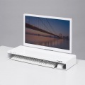 電源タップ+USBポート付き机上ラック(W600×D200 ホワイト) 写真8