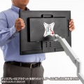 モニターアーム(シングル・ガススプリング式・薄型ショートクランプ) 写真8