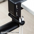 ヘッドホン フック 回転式ヘッドホンフック(USBポート付き)PDA-STN29BK 写真8