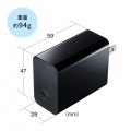 USB PD対応AC充電器(PD45W・TypeCケーブル付き) 写真8