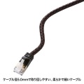 つめ折れ防止カテゴリ7細径メッシュLANケーブル 写真8