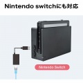 USB3.2-LAN変換アダプタ(USBハブポート付・ブラック) 写真8