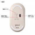 サンワサプライ 静音Bluetoothマウス 左右対称 ベージュ MA-BBS333BG 写真7