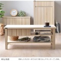 KILIGS(キリグス)ローテーブル 幅90cm テーブル リビング 引出し 引出し付テーブル オープン コンパクト 木目調 北歐 オークナチュラル KL38-90CT-IV 写真8