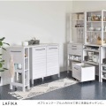 LAFIKA(ラフィカ)キッチンキャビネット(ロータイプ・85.4cm幅) キッチン収納 キッチンキャビネット 収納 扉付き 白 木目調 幅90cm LF90-90C-WH 写真8