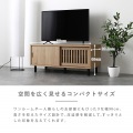 BUITO(ヴィット)ローボード(90cm幅) テレビ台 ローボード 幅90 おしゃれ コンパクト テレビボード TV台 一人暮らし 収納 グレーナチュラル BU40-90L-GN 写真8