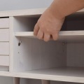 TWICE(トワイス) テレビ台 ローボード(幅120cm) テレビボード 収納 リビング収納 40型 40V 幅120cm コンパクト 天然木 おしゃれ ホワイト TW37-120L-WH 写真8