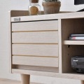 TWICE(トワイス) テレビ台 ローボード(幅120cm) テレビボード 収納 リビング収納 40型 40V 幅120cm コンパクト 天然木 おしゃれ オークナチュラル TW37-120L-IV 写真8