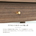 デスク パソコンデスク 机 薄型 スリム 浅型 おしゃれ シンプル ブラウン 木製 幅70 引き出し付 収納 スリム QUNOA デスク QU72-70DS 写真8