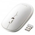 ワイヤレスマウス BlueLED 無線 ( USB 2.4GHz ) 4ボタン モバイルマウス 収納ポーチ付き 割り当て機能 レシーバー収納付 ホワイト 写真9