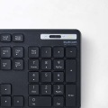 キーボード ワイヤレス マウス付 無線 USB 抗菌 薄型 フルキーボード ワイヤレスキーボード メンブレン式 ブラック 写真9