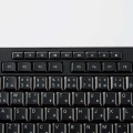 キーボード 有線 USB接続 静音 抗菌 ブラック 写真9