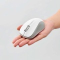 ワイヤレスマウス Bluetooth 3ボタン 抗菌 静音 軽量 IR LED Sサイズ ホワイト 写真9
