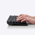 キーボード 無線 (2.4GHz) ワイヤレス USB-A 洗える(IPX5) メンブレン 高耐久設計 抗菌 【Windows11 mac Chrome】対応 ブラック 写真9