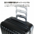 スーツケース キャリーケース 消音 静か FREQUENTER クラムA ストッパー付 TSA フロントオープン 53cm ブラック 44L 2?4泊 出張用 旅行 写真9