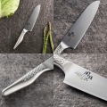 関孫六 三徳包丁 セット 3点 ( 小三徳包丁 & ペティナイフ & 研ぎ器 ) 日本製 | 貝印 オールステンレス ステンレス 包丁 シャープナー 砥石 おしゃれ 包丁セット 写真9