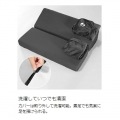 バウヒュッテ フットレストクッションワイド 広々設計 傾斜クッション 安定感&柔らかいウレタンクッション デスク下 足置き ブラック BFT-700C-BK 写真9