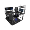 バウヒュッテ PCディスプレイワゴン BHS-700PC-BK | インテリア 家具 収納 デスク パソコンデスク PCデスク 昇降式 キャスター付き 写真9
