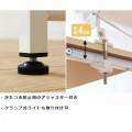 デスク シンプル 100cm パソコンデスク 一人暮らし 新生活 平机 勉強机 45cm テレワーク 在宅 オフィス 省スペース 100 コンパクト スリム ホワイト ナチュラル 写真9