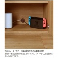 キャビネット 白井産業 棚 タンス チェスト 収納 扉付 引出付き リビング サイドボード 約幅60 奥行42 高さ72cm ナチュラルブラウン ナチュリカ NTU-7060DHNA 写真9