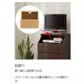 タンス チェスト チェスカ 白井産業 CSC-9060HDK ダークブラウン | 約幅60cm 約高さ90cm 北欧 リビング 寝室 収納ケース 白木目 配線穴付 衣類収納 組立簡単 写真9
