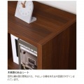 フリーラック 白井産業 ラック 収納 マス目ラック 飾り棚 本棚 シェルフ 横置き リビング約幅124cm 高さ206cm 可 ダークブラウン レジェルノ LGE-2112DK 写真9