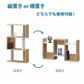 白井産業 ディスプレイラック 幅60 奥行24 高さ108 cm 本 棚  ナチュラルブラウン (COB-1160 NA コビナス) | ラック ディスプレイ 本棚 収納 CDラック おしゃれ 写真9