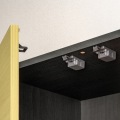 壁面収納 上置き P2L-1860D DHA DHB DESK NA用 幅60cm 高さ55cm ナチュラルブラウン 天井突っ張り 耐震機能付き ソフトクローズ扉 ポルターレリビング2 写真9