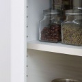 レンジ台 食器棚 白井産業 キッチン収納 スライド棚 コンセント付 シンプル 一人暮らし ホワイト 白 幅58.6 高さ138.0 奥行41.8cm BRM-1460SLWH ベアルモ 写真9