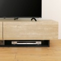 テレビ台 白井産業 幅150cm 高さ36cm ナチュラルブラウン 65V型対応 木質感のあるローボード ログーノ 写真9