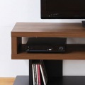 テレビ台 白井産業 ローボード テレビボード 収納 リビング 50V型対応 大型 シック シンプル 幅120cm 高さ約34cm ダークブラウン ヴォルデバ 写真9