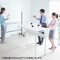 サンワサプライ スタンディングデスク(W1000) 立作業用デスクとして最適な高さ1000mm EHD-ST10050W【大型商品の為時間指定不可】 写真9