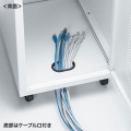 キャスター付きハブボックス(4U) 写真9