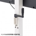 壁寄せ手動上下昇降液晶ディスプレイスタンド(ホワイト) 写真9
