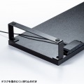 USBハブ付モニター台(ブラック) 写真8