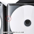 DVD・CDセミハードケース(96枚収納・ブラック) 写真9
