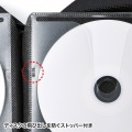 DVD・CDセミハードケース(160枚収納・ブラック) 写真9