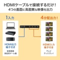 4K/60Hz・HDR対応HDMI分配器(4分配) 写真9