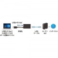 USB3.2-LAN変換アダプタ(USBハブポート付・ブラック) 写真9
