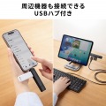 USB Type-C & USB-A両対応 直挿しSD/microSDカードリーダー(USBポート付き) 写真9