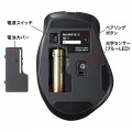 BluetoothブルーLEDマウス(5ボタン・レッド) 写真9