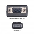 DisplayPort-VGA変換アダプタ ケーブル一体型 ケーブル長20cm 写真9