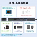 HDMIポート付 USB Type-Cドッキングハブ 写真9