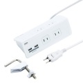 USB充電ポート付き便利タップ(クランプ固定式)ホワイト色 写真9
